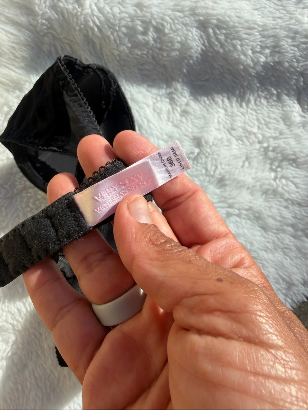 Victoria's Secret Black Lace Push-Up Bra